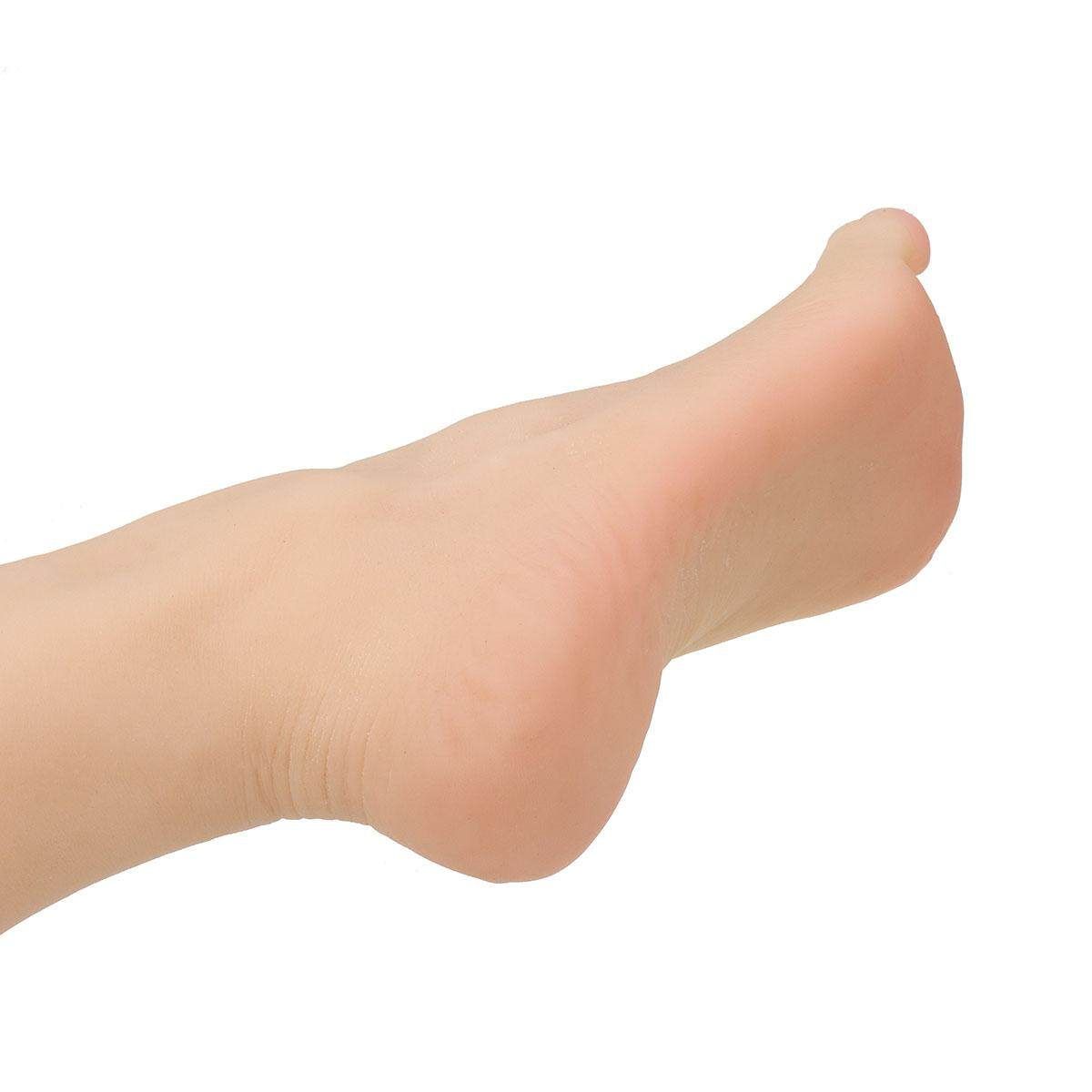 ?Lifelike Silicone Female Legs Feet Mannequin Shoes Socks Display Model Size 36 Left (left)