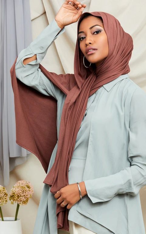 Royal Blue Modal Jersey Veil