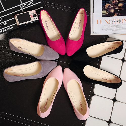 Ladies Casual Leather Shoes Fashion Office Shoes