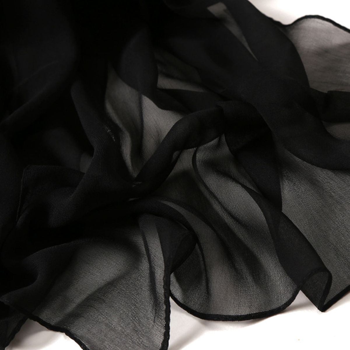 Women Shawls Sun Protection Women Scarf Black