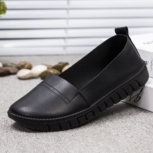 Ladies Shop12 Casual Flat Shoes Office Shoes-Black