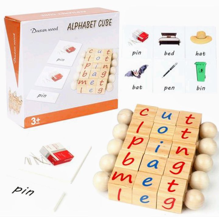 Montessori CVC Alphabet Magic Cube