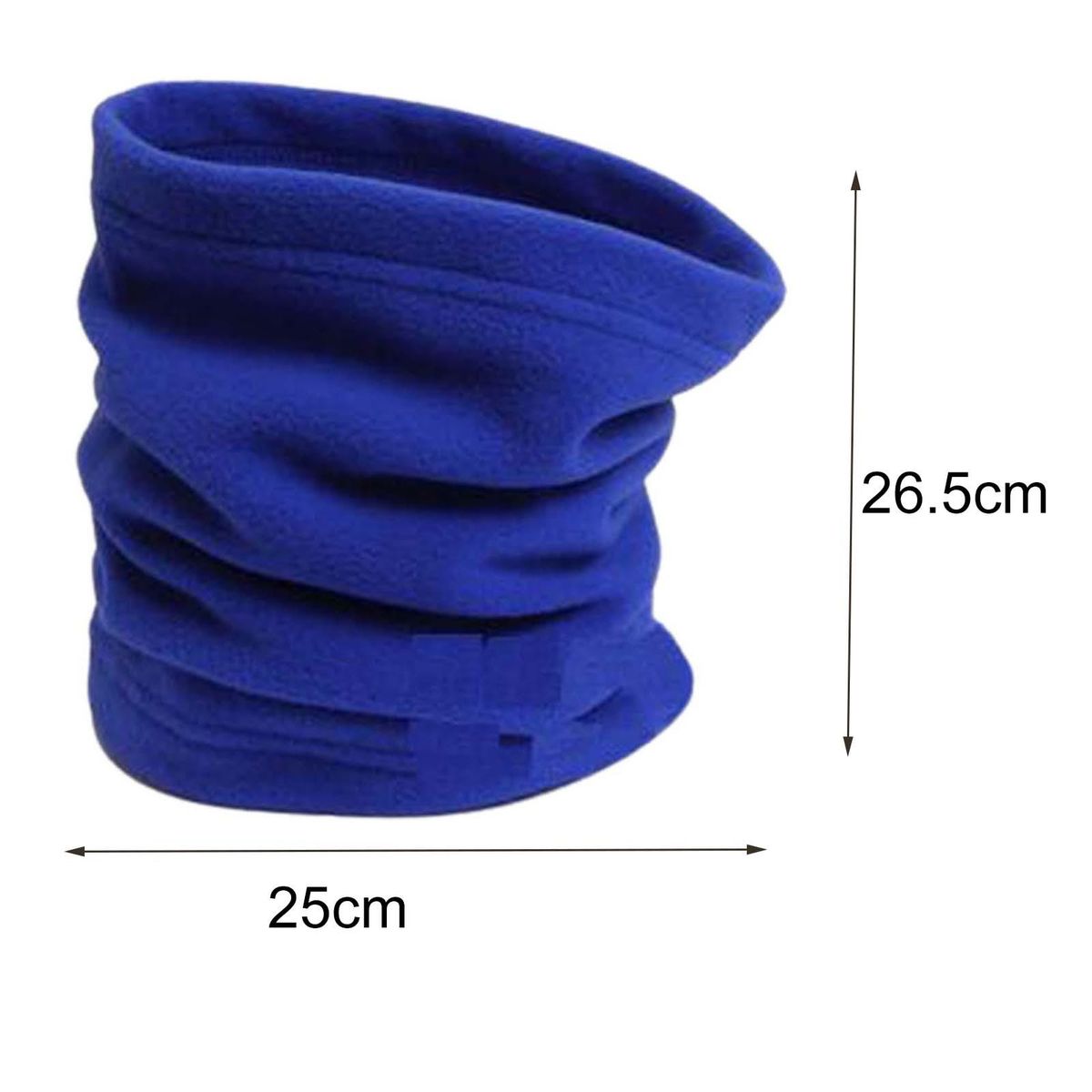 Neck Scarf Adjustable Solid Color Fleece Keep-Army Green