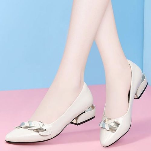Ladies Shallow Mouth Low Heel Soft Sole Work Shoes