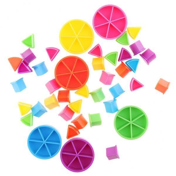 4X Replacement Parts Games Pie Pieces Lot Early Math Teaching Material