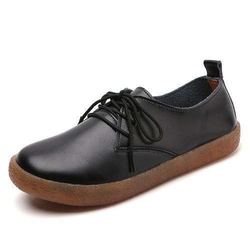 Leather Shoes Women Korean Fashion Loafers Flat Oxford Shoes Size 35-41 Moccasins