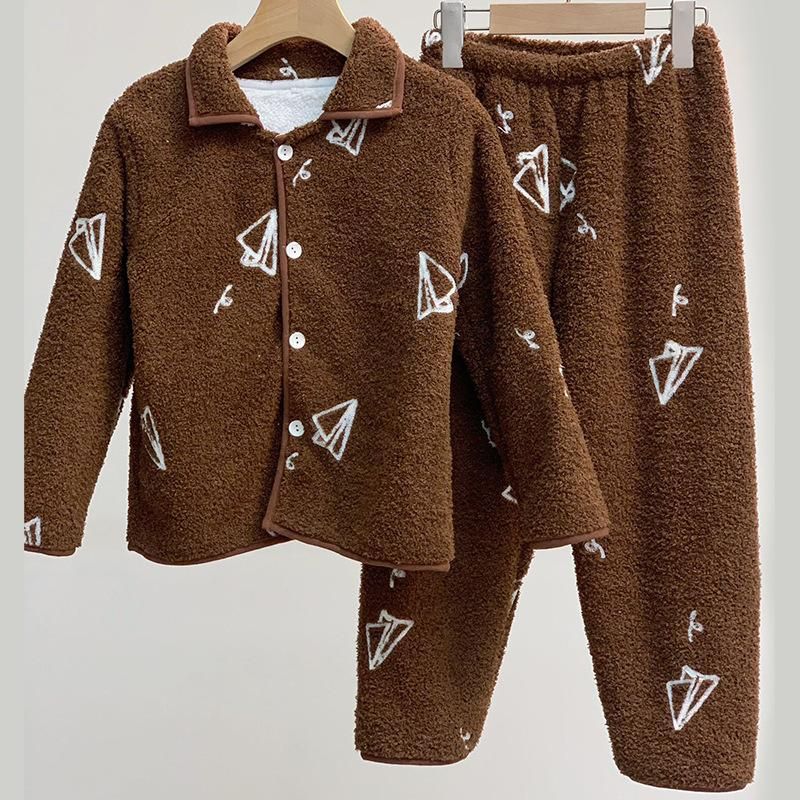 Customized Hot-Selling New Arrival Boys And Girls Baby Homewear Set Upgraded Cloud Velvet