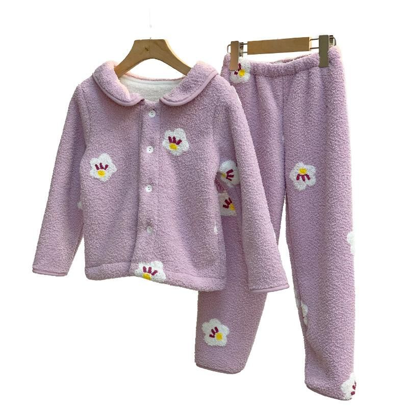 Customized Hot-Selling New Arrival Boys And Girls Baby Homewear Set Upgraded Cloud Velvet