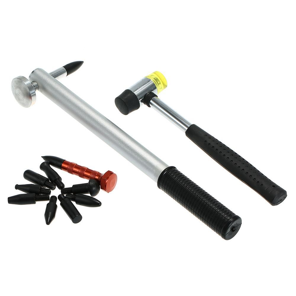 Paintless Dent Repair Tool Dent Removal Repair Hammer Tap Down Pen 9Pcs Head