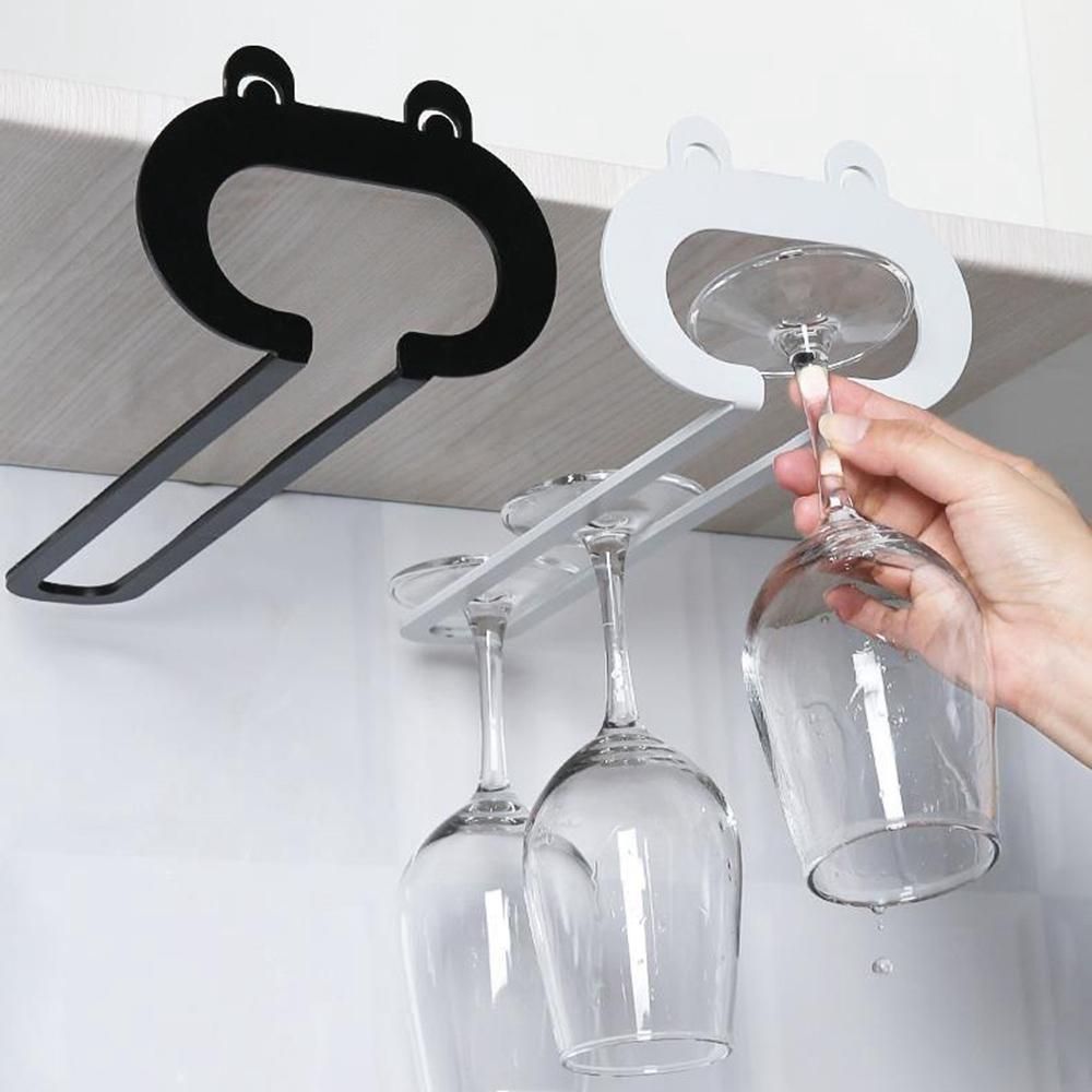 Draining Cup Holder Hang Kitchen Wine Glass Holder Cabinet