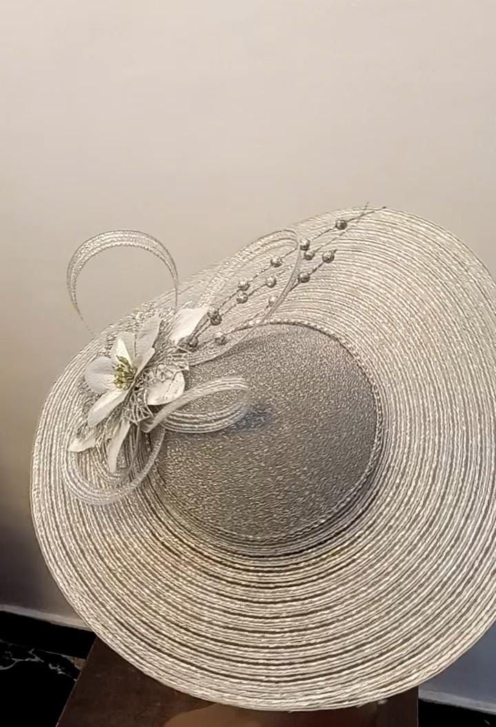 Silver Fascinator
