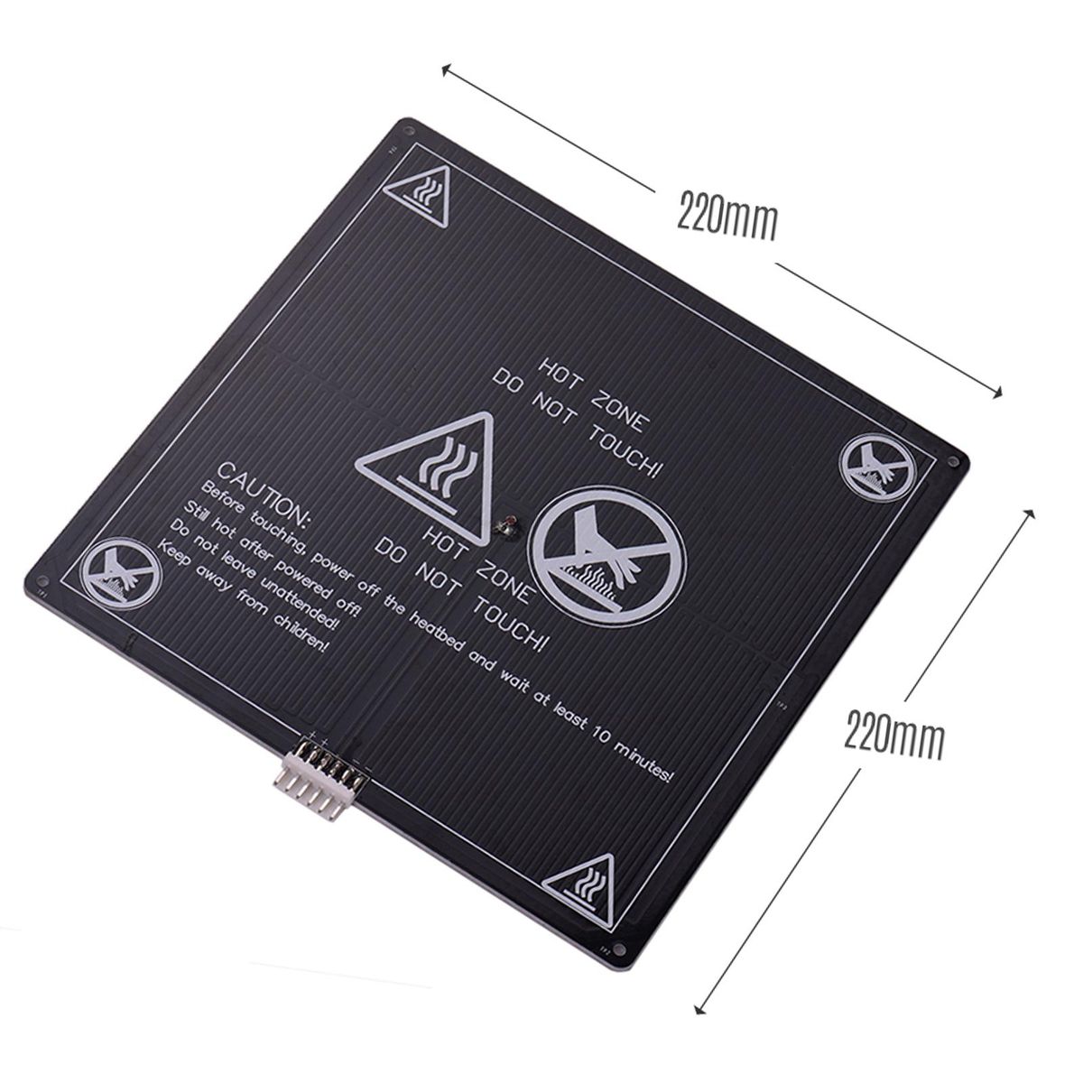 Anet 3D Printer Hot Bed Base Plate Heating Platform Heatbed Aluminum Plate Size 220 * 220 * 3mm with Cable Hot-bed Wire for Anet A8 A6 A2 TRONXY P802M 3D Printer Upgrade Suppliers 12V(1pcs)