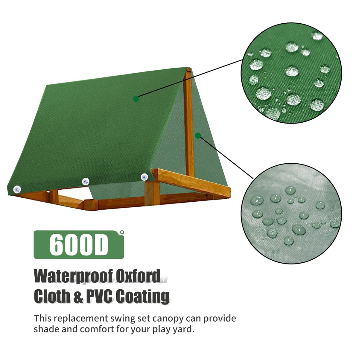 Playground Replacement Canopy Cover Waterproof Outdoor
