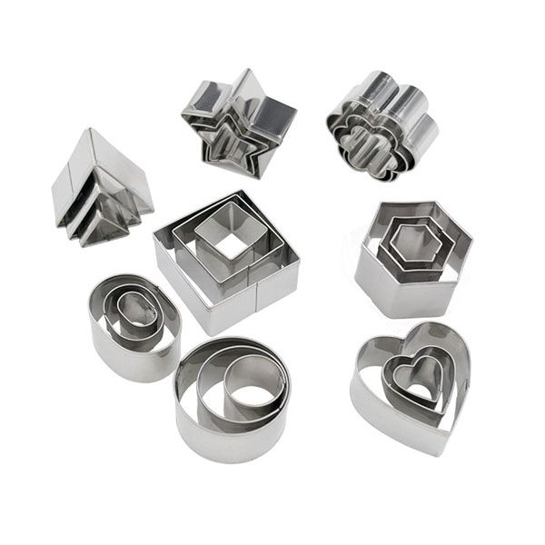 24 Pieces Mini Stainless Steel Cookie Cutter Set