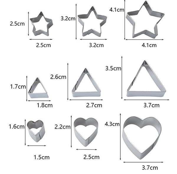 24 Pieces Mini Stainless Steel Cookie Cutter Set