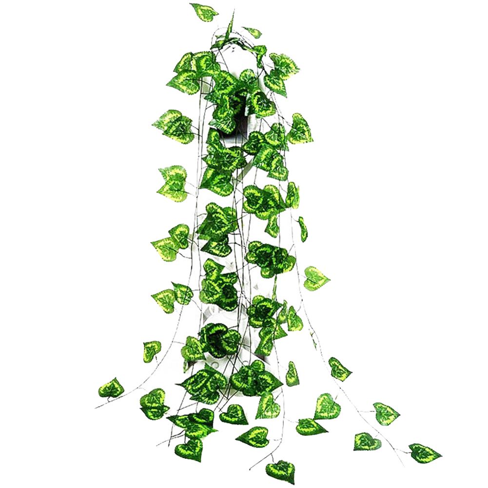 1Pc Artificial Plant Leaf Vine Garland Garden DIY-Green