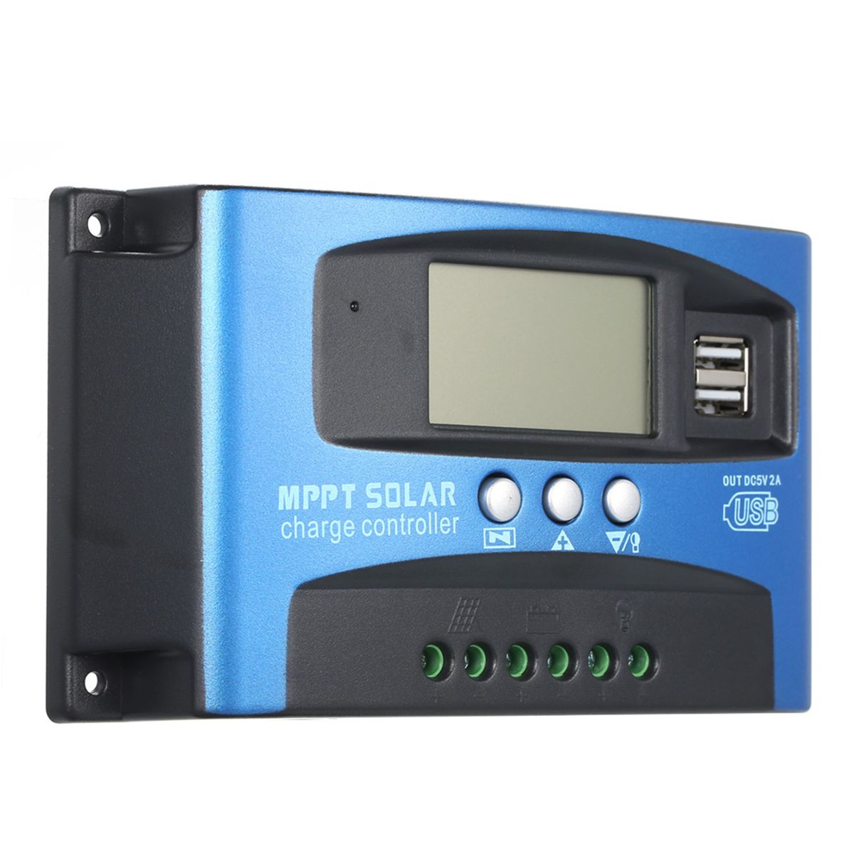 100A 12V/24V MPPT Solar Charge Controller Dual USB LCD
