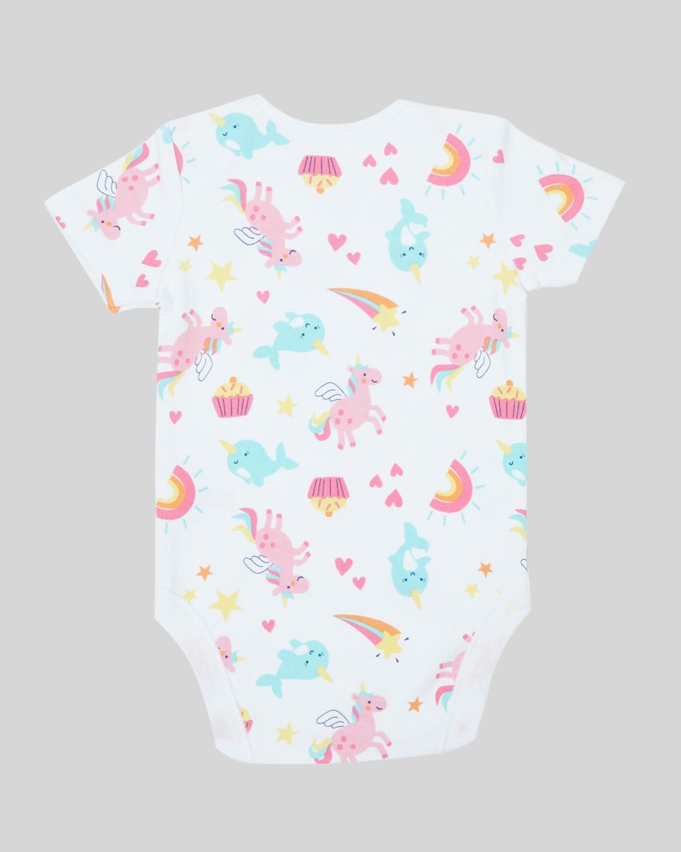 Toddler Girls Short Sleeve Bodysuits - 5 Pack