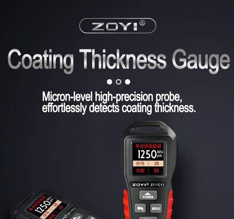 ZT-TC13 Digital Color LCD Screen Coating Thickness Gauge