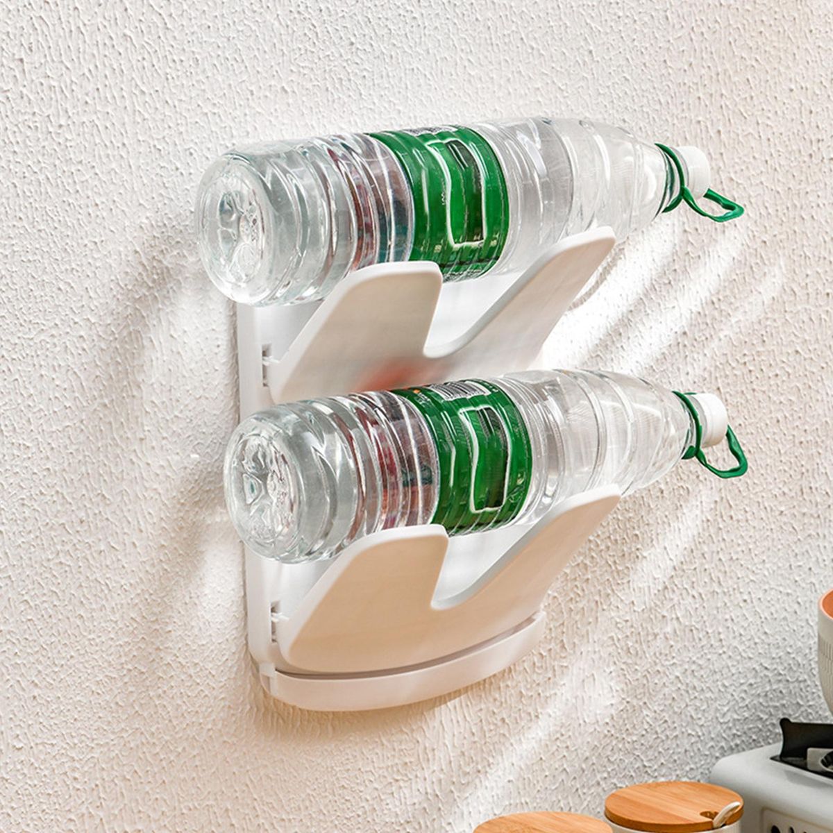 Pot Lid Rack Foldable Design Pot Cover Holder White