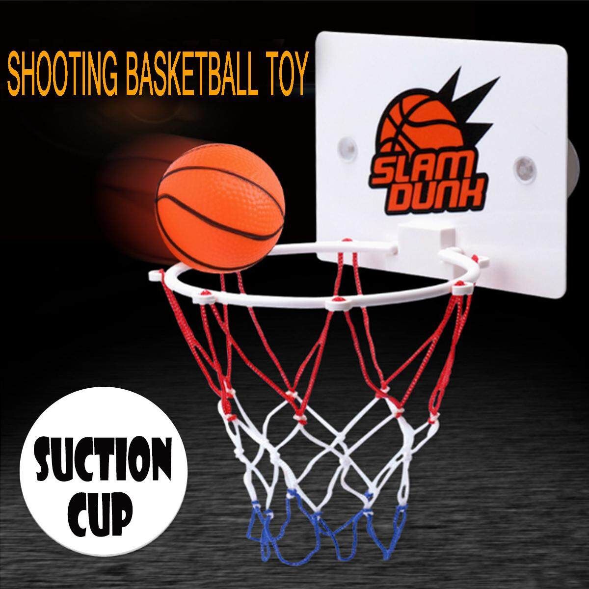 Min Basketball Stand Set Indoor Hoop Board Net Ring Hanging Basket Bath Toy Gift