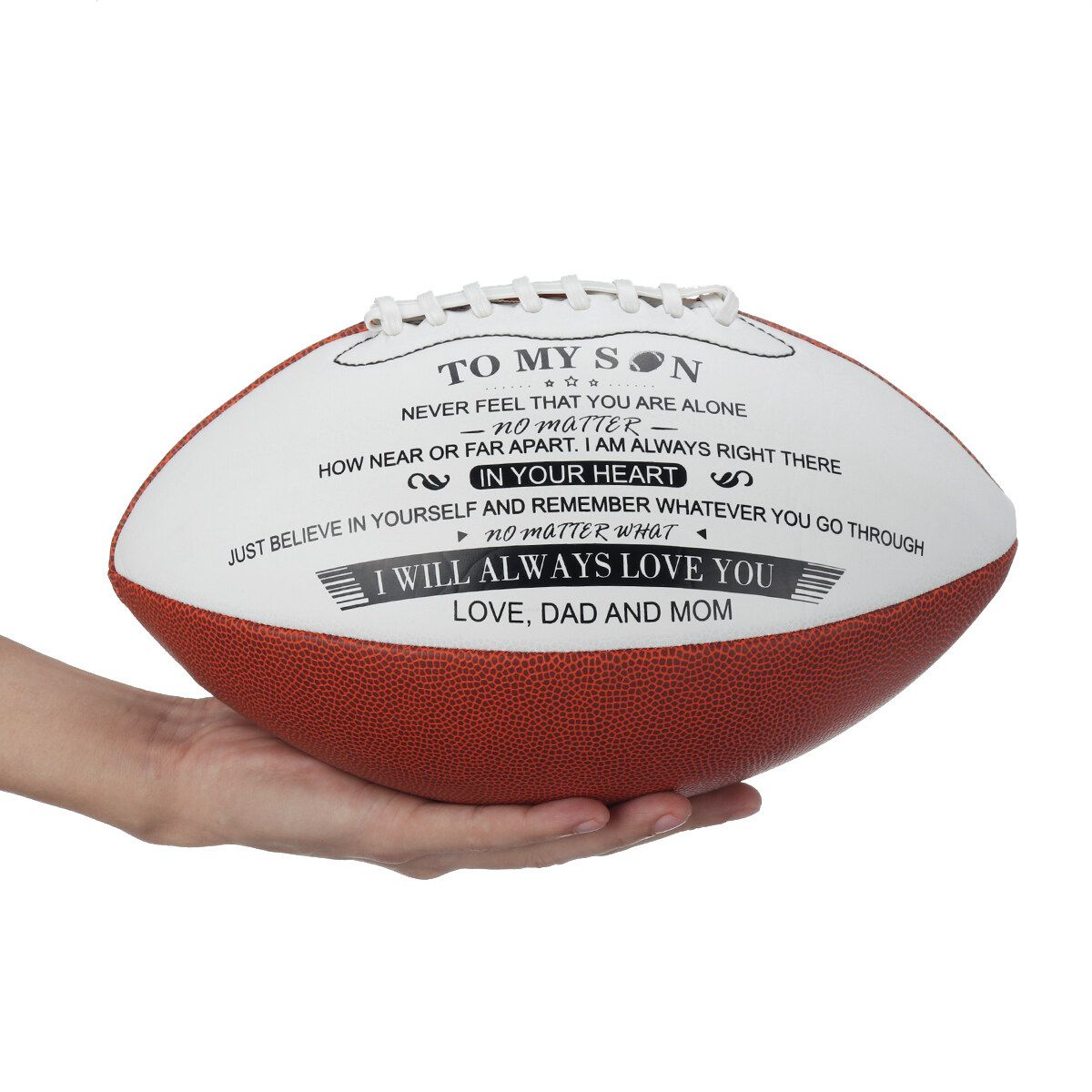 To My Son Dad Engraved American Football Training Exercise No.9 Gift Anniversary Birthday