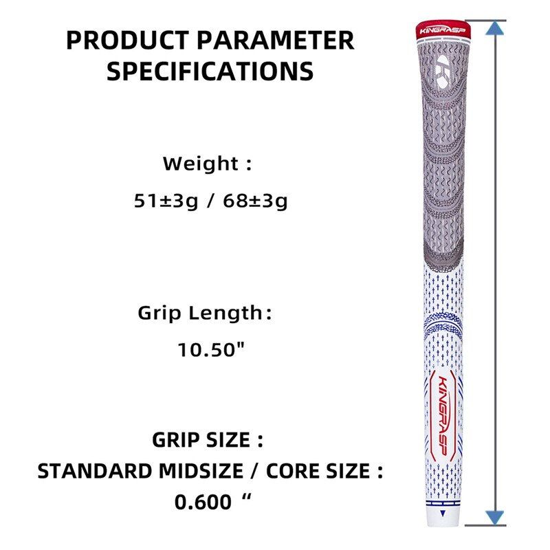 Anti-Skid Shock-Absorbing Golf Grips High Quality Rubber