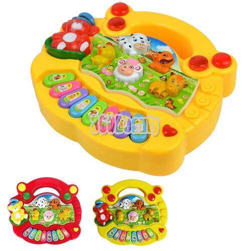 Baby Kids Music Musical Developmental Animal Farm Piano Sound Keyboard Toy Gift