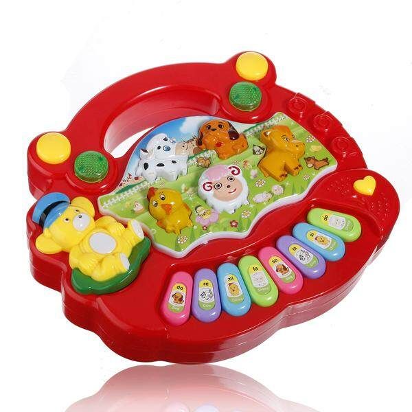 Baby Kids Music Musical Developmental Animal Farm Piano Sound Keyboard Toy Gift