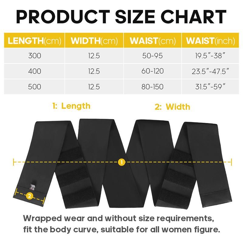 Waist Trainer  Bandage Wrap Shapewear Women Men Slimming Tummy Control Shaper Belt Body Shaper Stretch Bands Corset