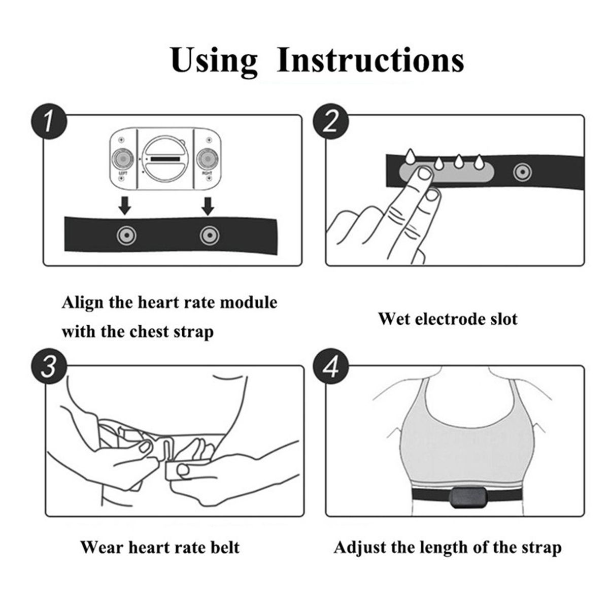 Magene Heart Rate Chest Belt Adjustable Elastic Strap for Polar Wahoo Garmin Sports Monitor Heart Rate Rate Belt