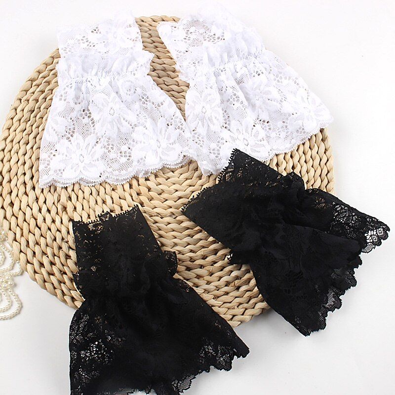 Detachable Cuffs Lace Ruffles Elbow Sleeve Cuff Fake Sleeve
