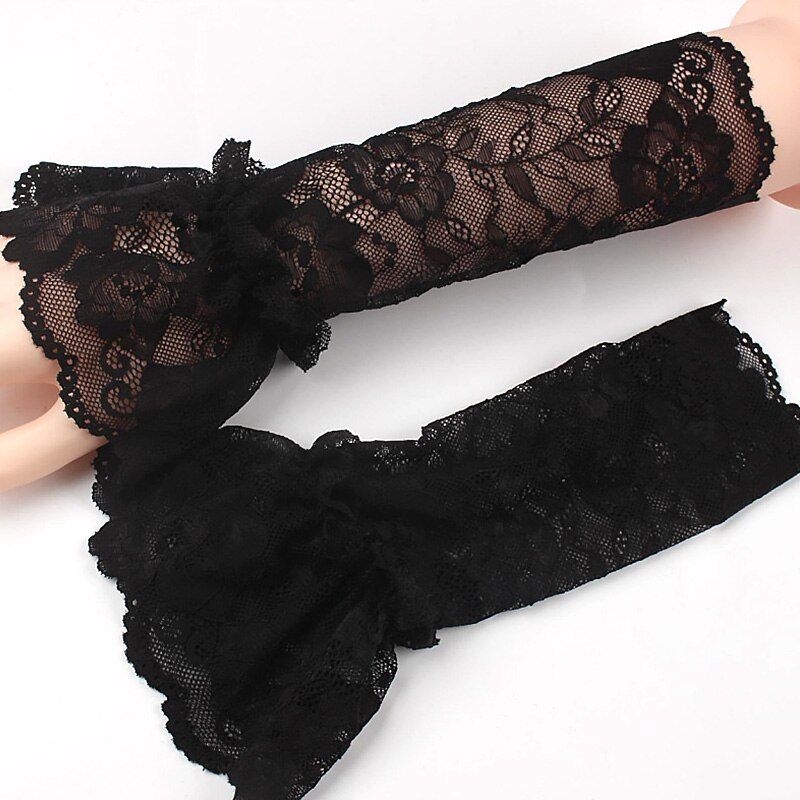 Detachable Cuffs Lace Ruffles Elbow Sleeve Cuff Fake Sleeve
