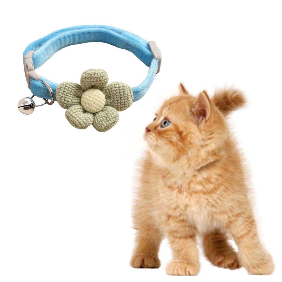 Cat Collar Necklace With Bell Lightweight Charm For Small