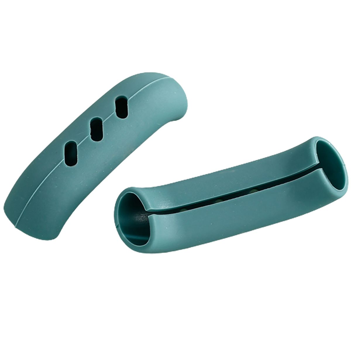 4PcsSet Kitchen Pan Handle Cover Heat Insulation Pot Ear Clip Green