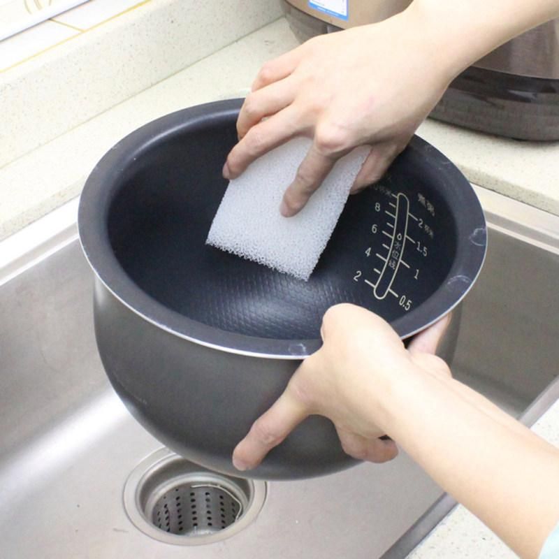 2Pcs Sponge Brush Plate Dish Cloth Washing Cleaning-White