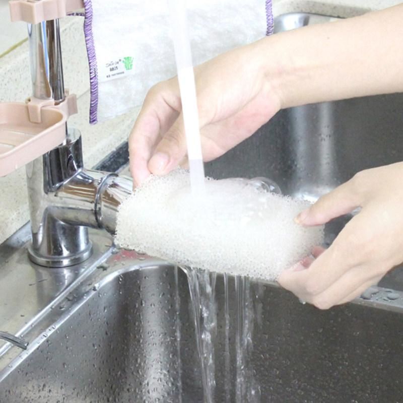 2Pcs Sponge Brush Plate Dish Cloth Washing Cleaning-White