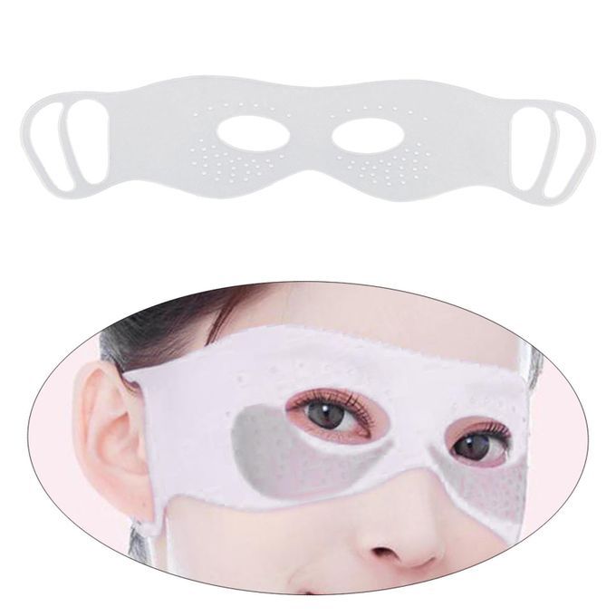 Eye Mask 3D Tailoring Silicone For Puffiness Reduce Eyes Dry White