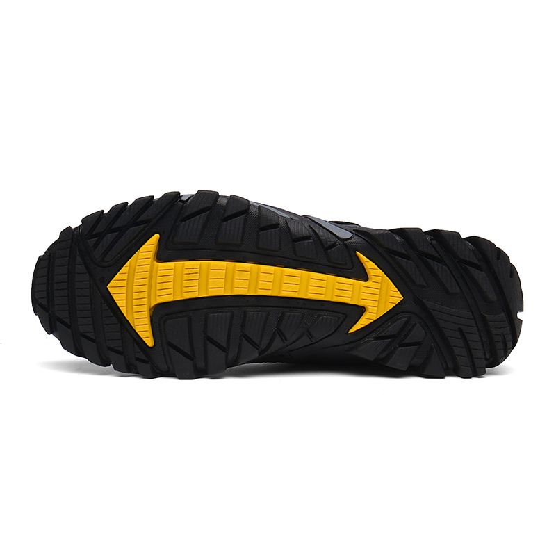 Trekking Hiking Shoes Men's Fashion Sneakers EUR Size 36-47 Non-Slip Breathable Climbing Mountain Shoes Male Ultra-Cool Outdoor Desert Training Sneakers Tactical Combat Shoes Quick-dry Water Shoes Black