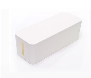 Plastic wire storage box plastic collection box cable management box power cord storage box power plug board electrical socket box black Medium