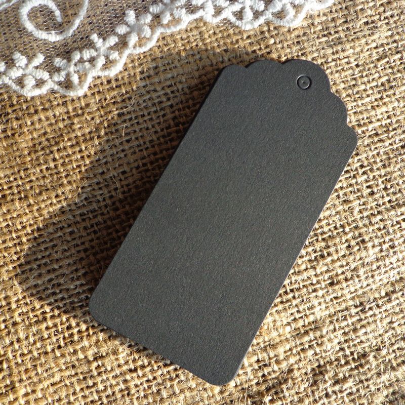100pcs Bookmark Big Size Black Cardboard Blank Paper Tags