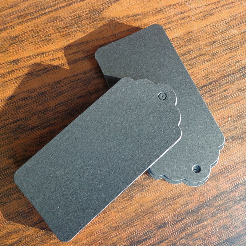 100pcs Bookmark Big Size Black Cardboard Blank Paper Tags