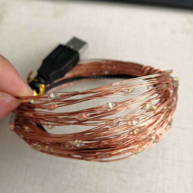 USB  O Er Wire String Lights  Hristmas   De Oration Lights  O Er Wire Pra Ti Al Star String Lights-colorful-10 M 100 Lights