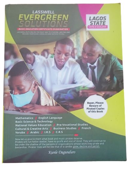 Latest 2018- 2022 Lasswell Evergreen Solutions NECO JSS 3 Lagos State Edition Past Questions