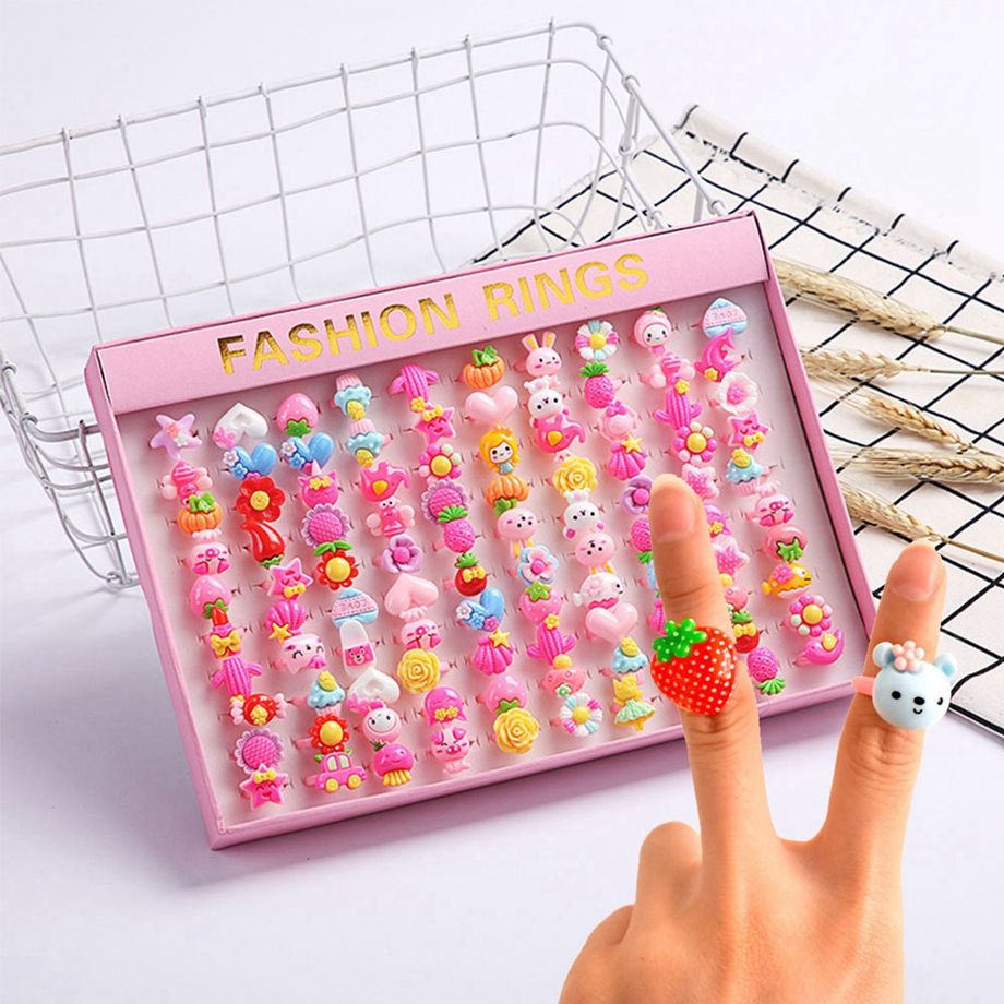 Frozen Children's Princess 10PCS Disney Candy Rings Cartoon