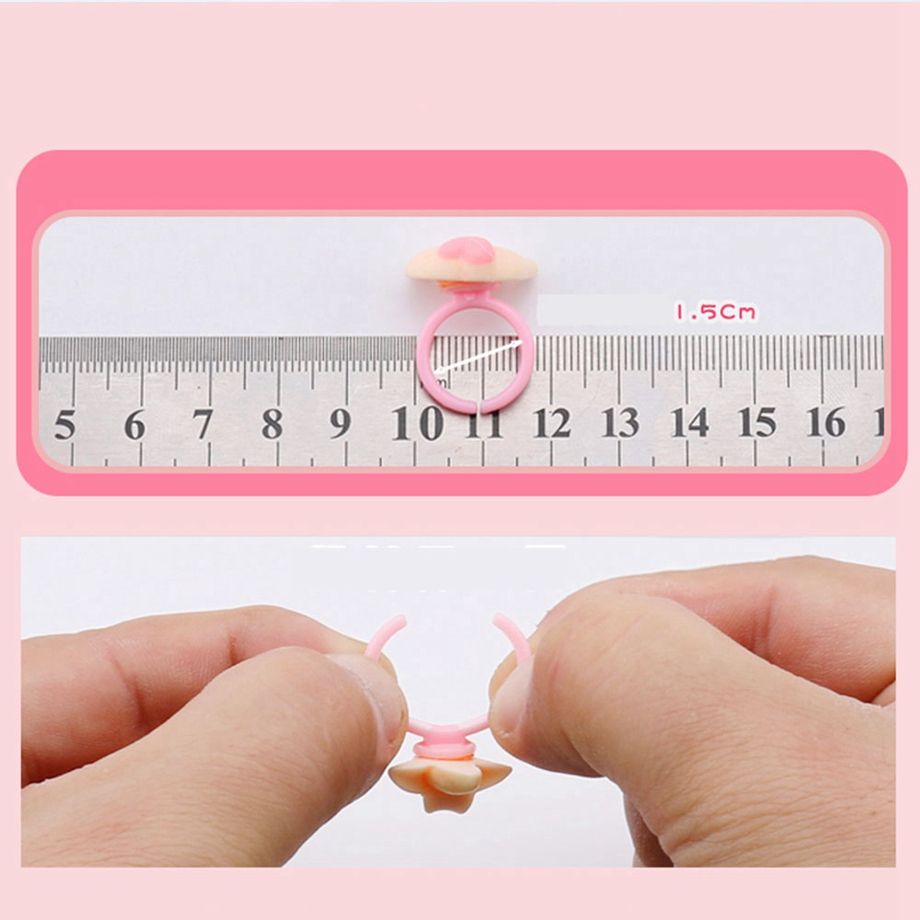 Frozen Children's Princess 10PCS Disney Candy Rings Cartoon