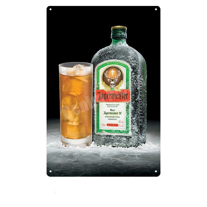Jagermeister Shabby Chic Metal Poster Pub Bar-L