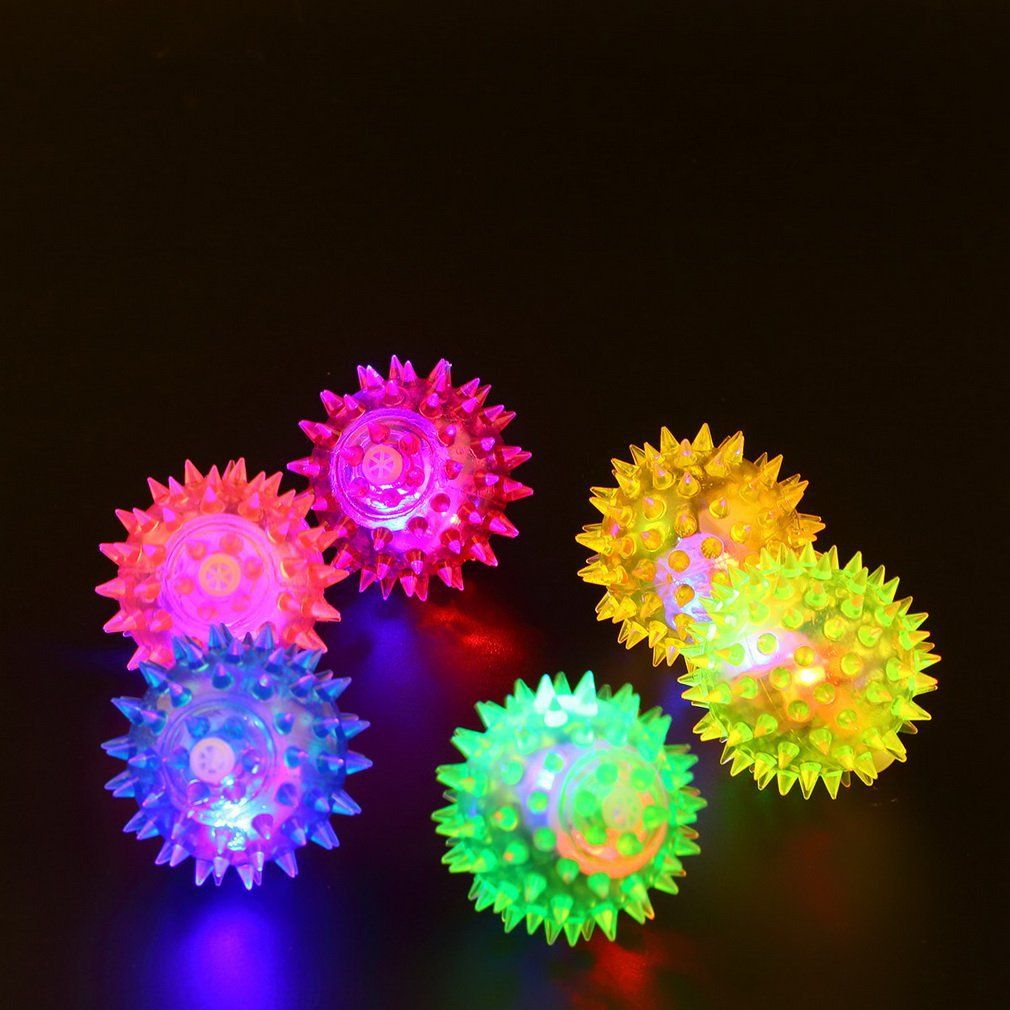 Dog Puppy Cat Pet Hedgehog Ball Rubber Bell Sound Ball Fun Playing Toy