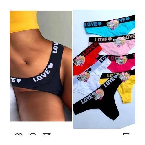 Sexy Cottton Love Gstring For Ladies 4pieces