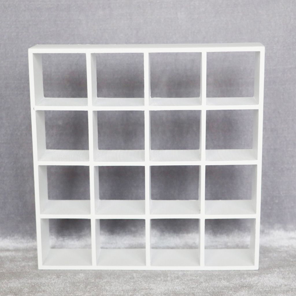 Cabinet 112 16 Bookcase Lattices Shelves Storage Wooden